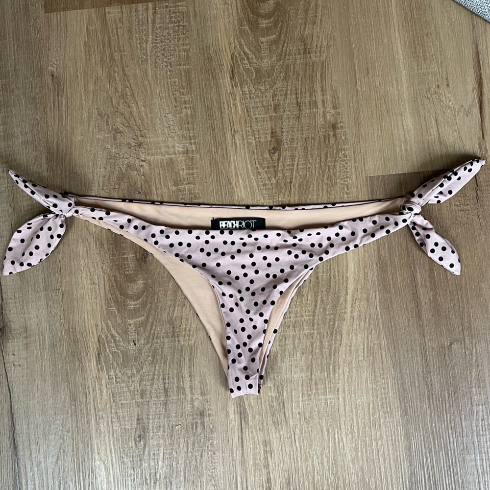 Beach Riot swim Bottoms size medium polka dot bathing suit